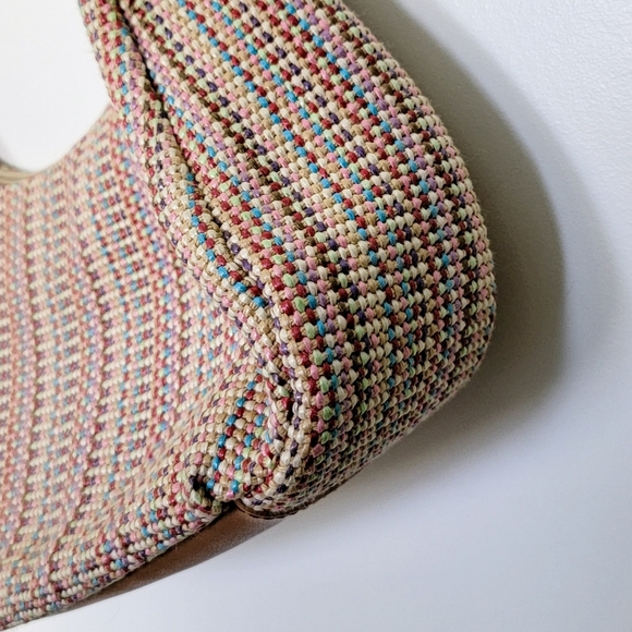 Fossil Multicolor Weave Purse w/ Braided Leather Strap - Picture 5 of 10